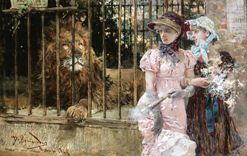 girls at the zoo